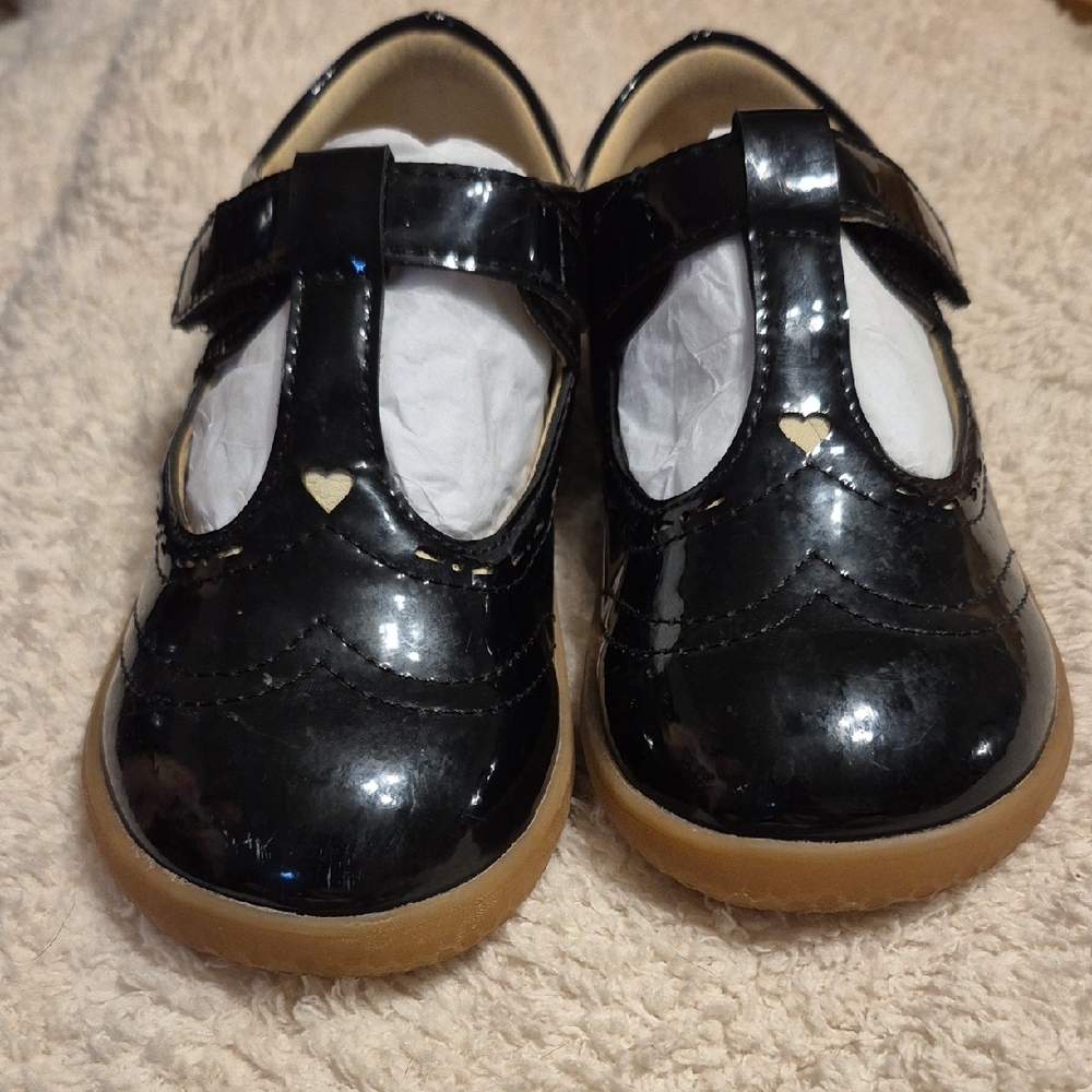 Livie & Luca Black Patent Leather Kids Shoes